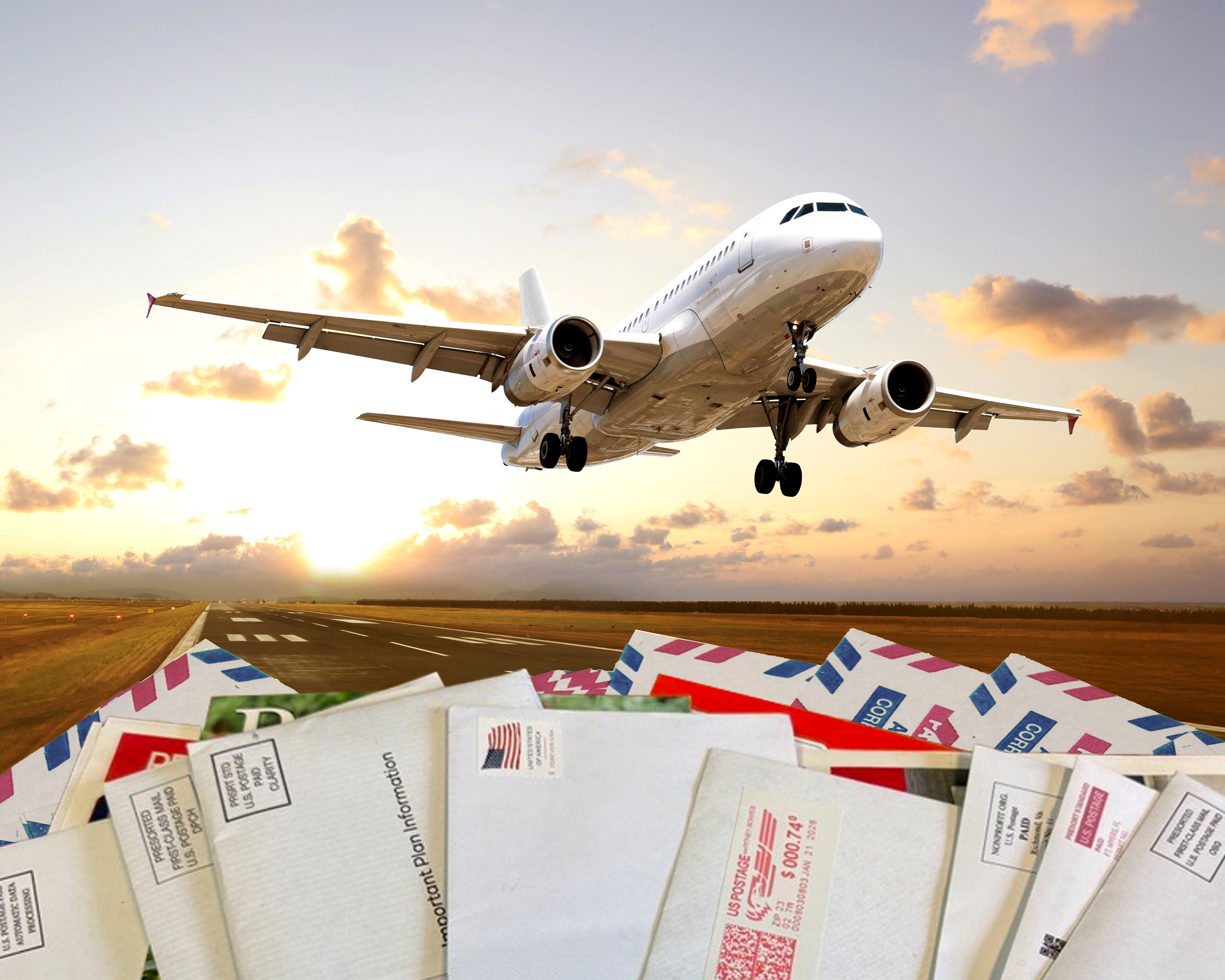Effectiveness of Mail Transported by Air Cover