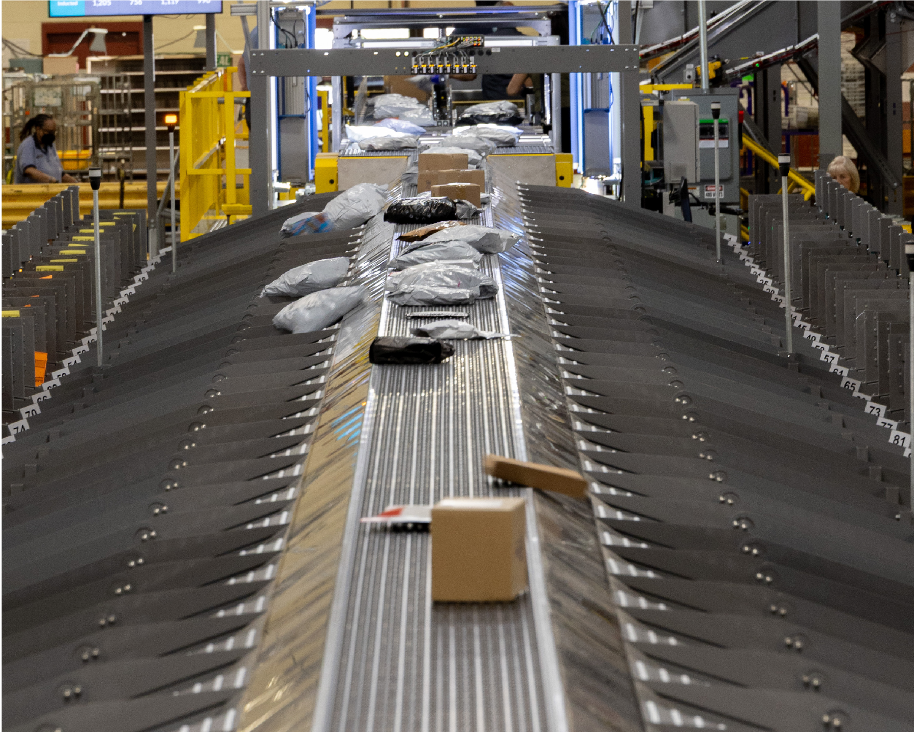Cover photo: sorting machine in use. 