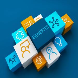 Illustration of parts to employee benefits.