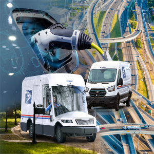 Cover photo showing electric vehicles
