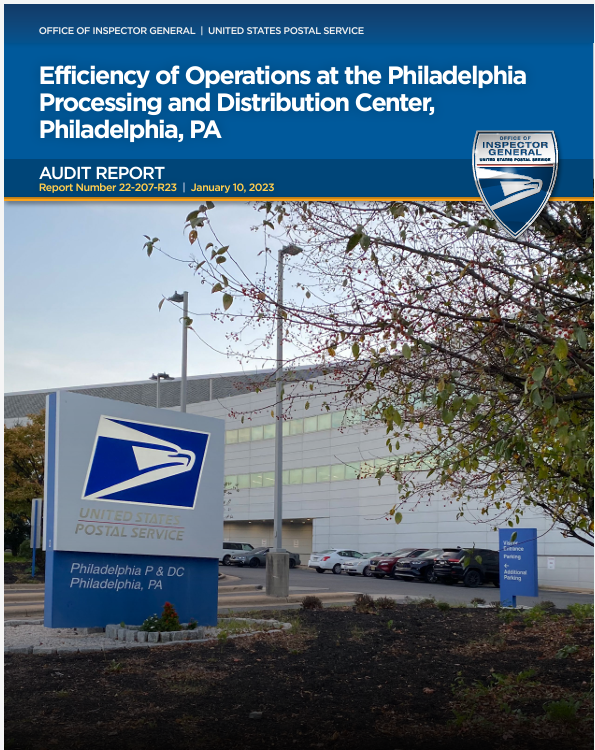 Efficiency of Operations at the Philadelphia Processing and