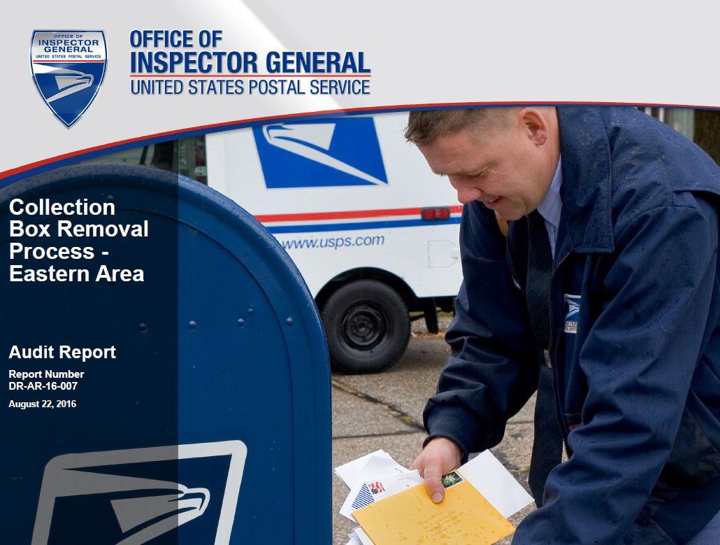 Collection Box Removal Process Eastern Area Office of Inspector