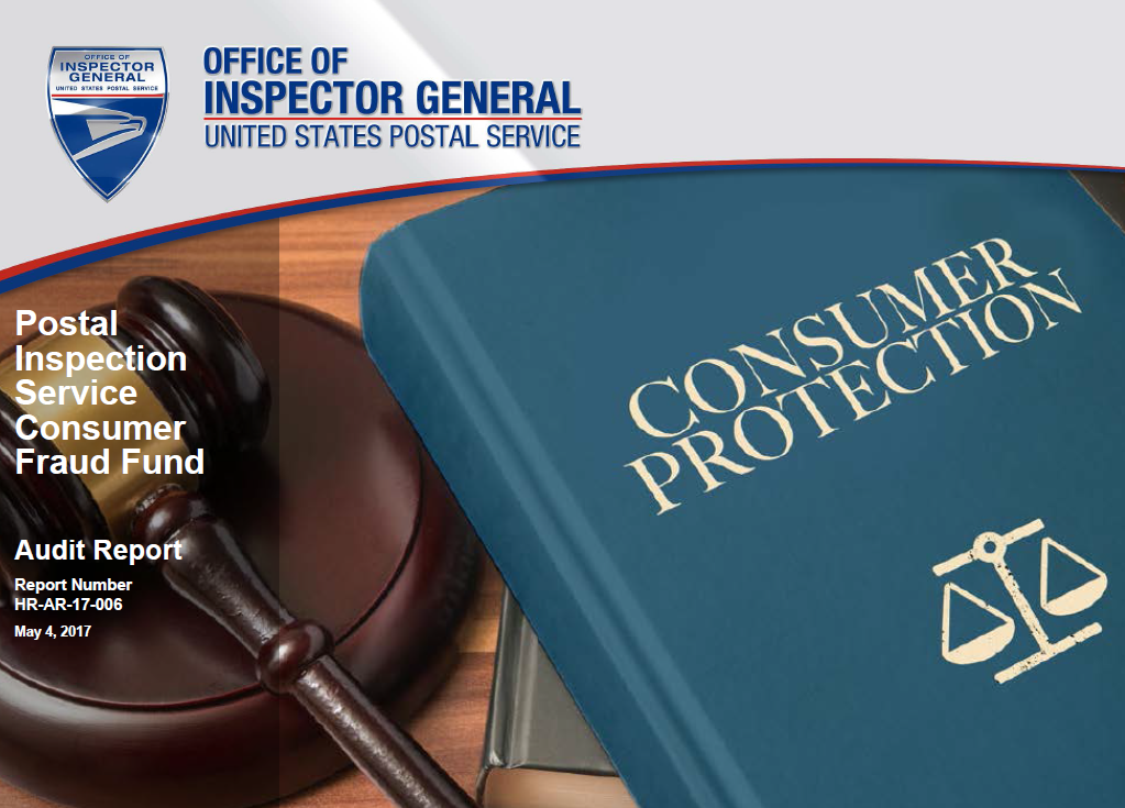 Postal Inspection Service Consumer Fraud Fund Office of Inspector