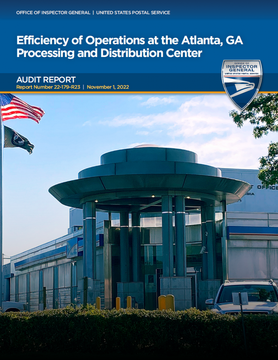 Efficiency of Operations at the Atlanta, GA Processing and Distribution