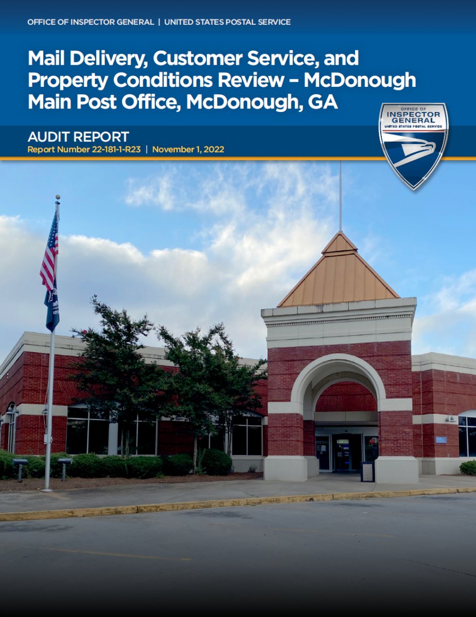 Mail Delivery, Customer Service, and Property Conditions Review