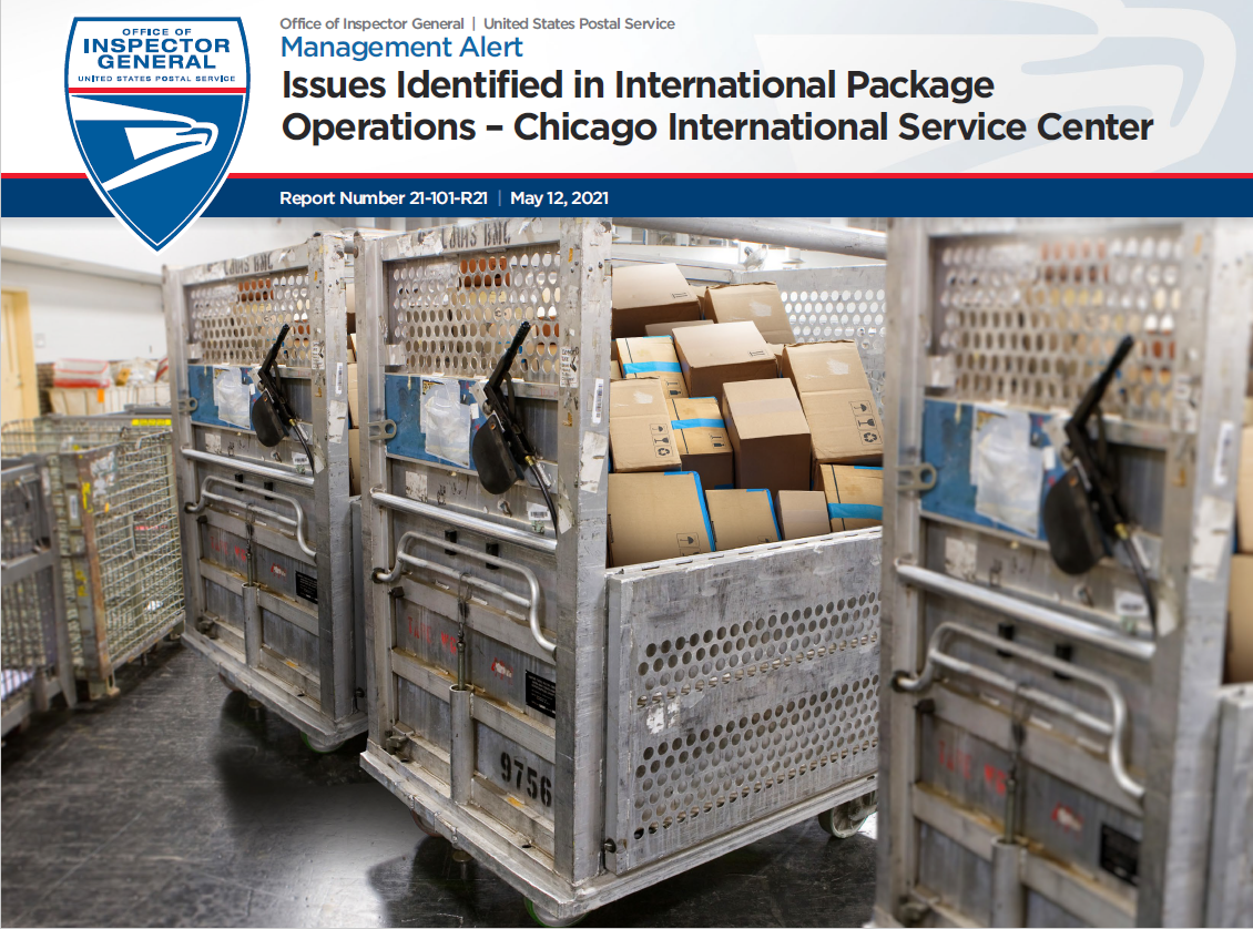 Issues Identified in International Package Operations Chicago