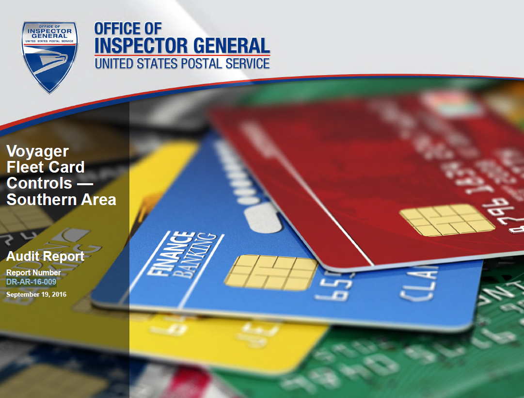 Voyager Fleet Card Controls — Southern Area Office of Inspector