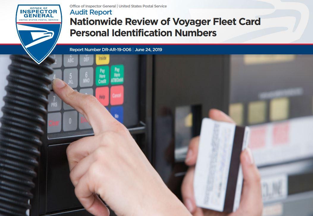 Nationwide Review of Voyager Fleet Card Personal Identification Numbers