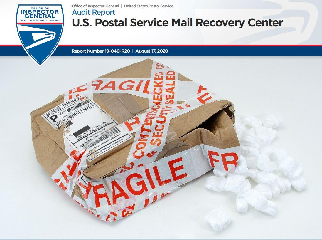 U.S. Postal Service Mail Recovery Center Office of Inspector General OIG
