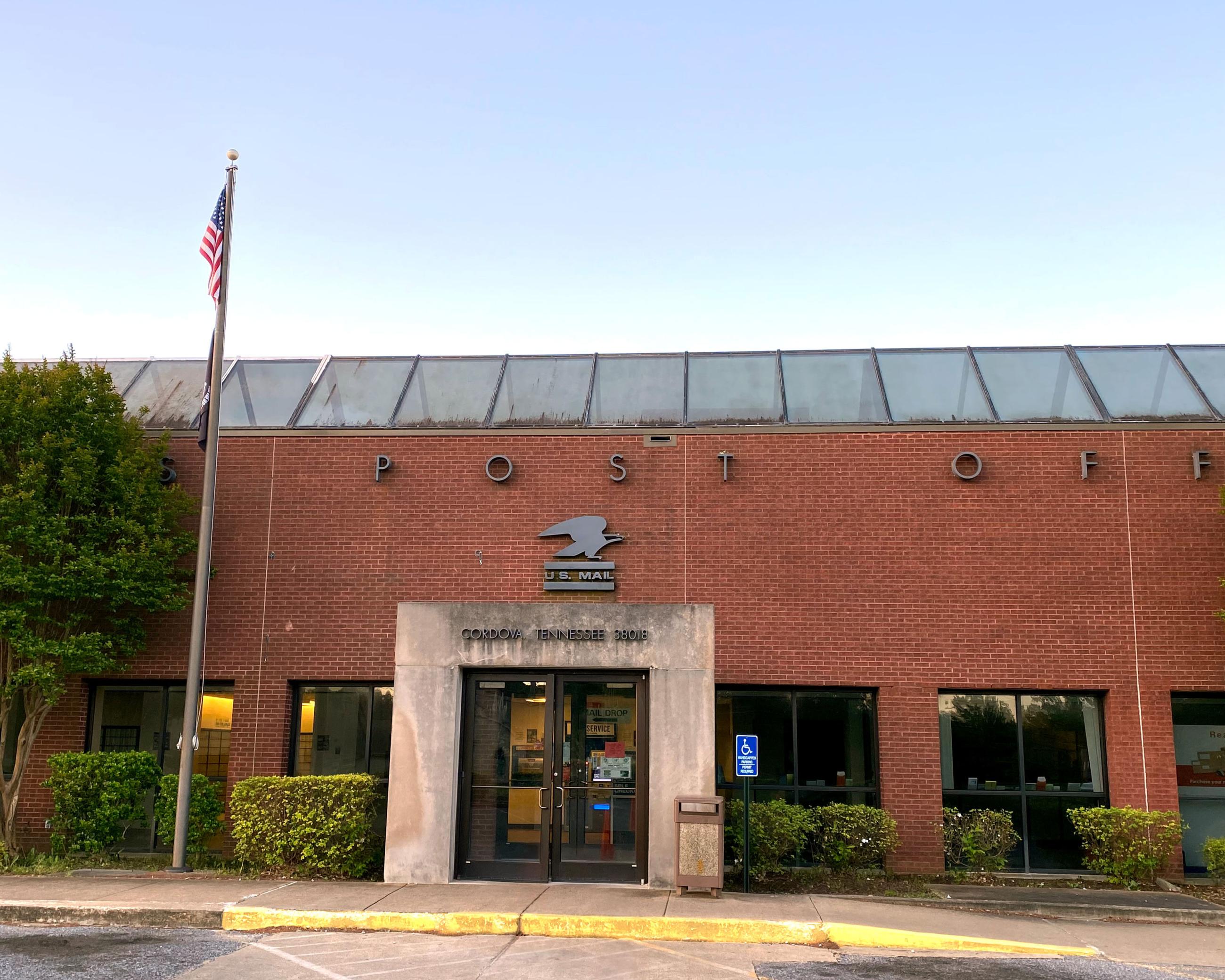 Cordova Main Post Office in Cordova, TN Delivery Unit Operations