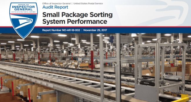Small Package Sorting System Performance | Office of Inspector General OIG