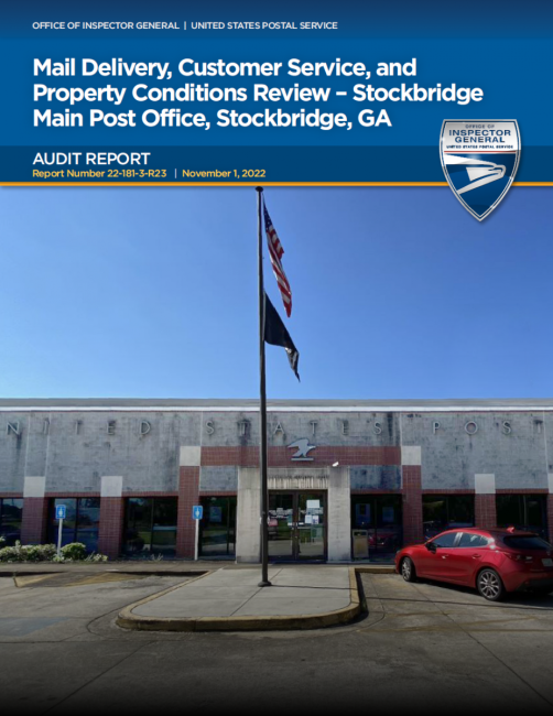 Mail Delivery, Customer Service, and Property Conditions Review