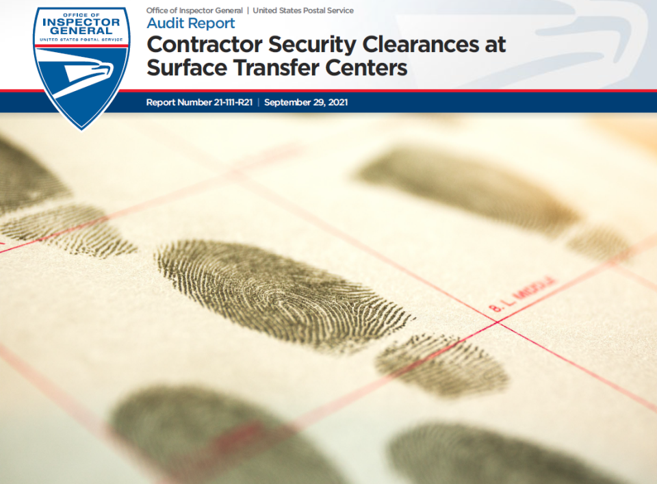 Contractor Security Clearances at Surface Transfer Centers 