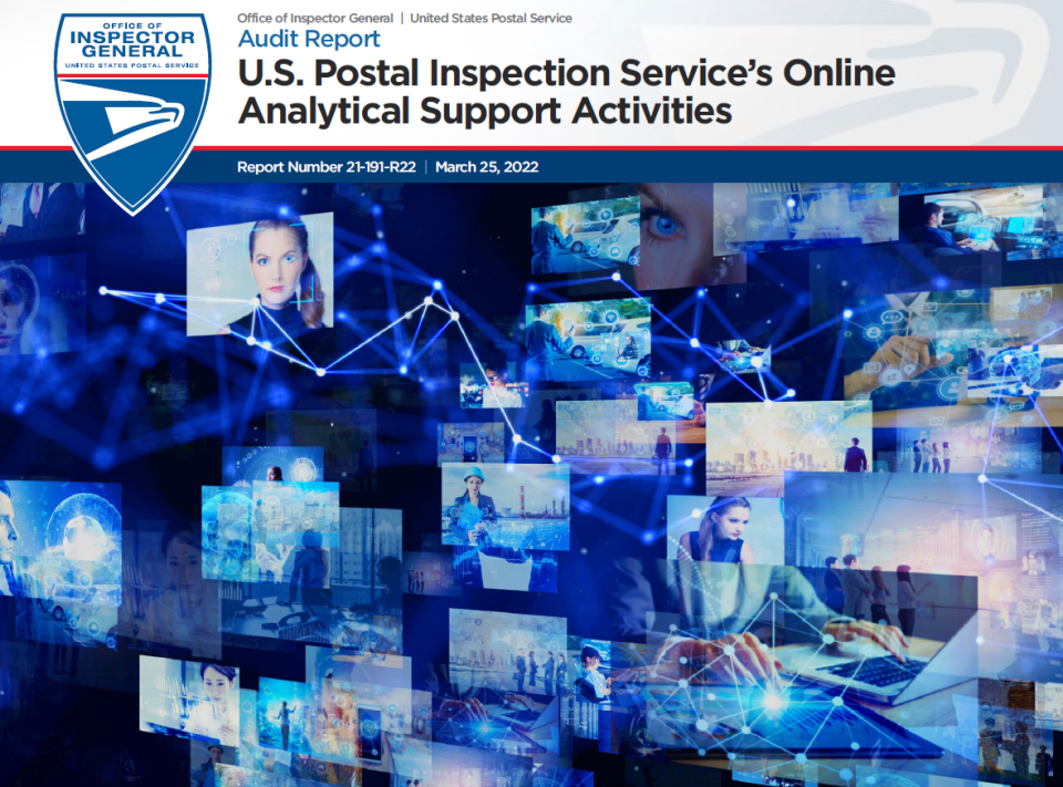 U.S. Postal Inspection Service&rsquo;s Online Analytical Support 