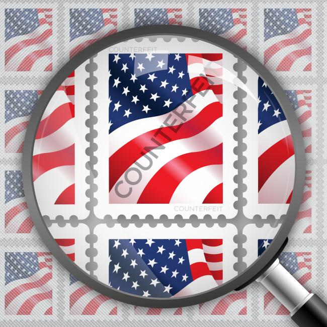 Counterfeit Stamps Cover