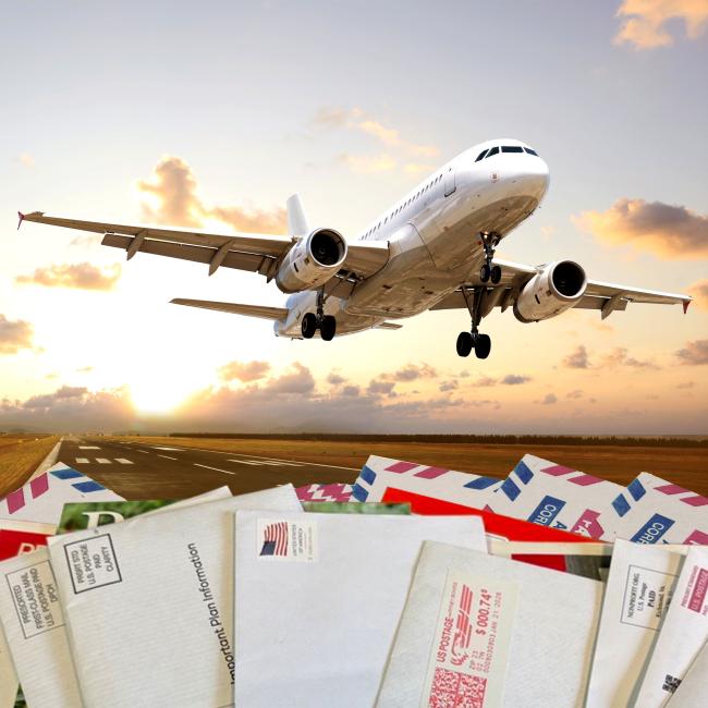 Effectiveness of Mail Transported by Air Cover